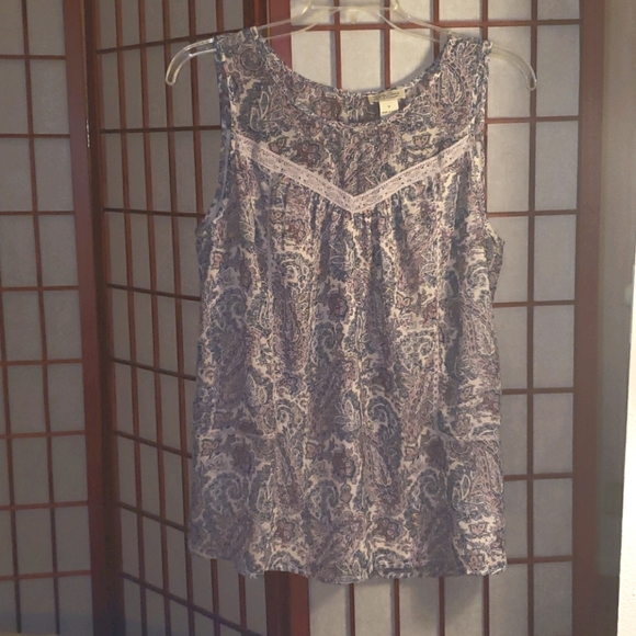 Feminine Sleeveless Lucky Brand Tunic Top 1X - Picture 1 of 10